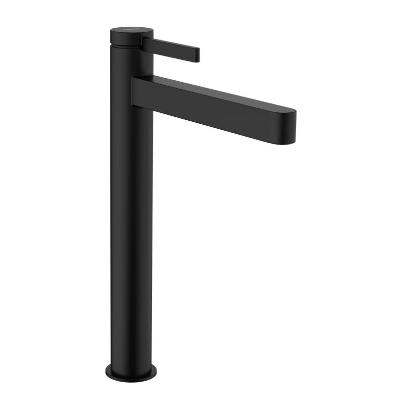Hansgrohe Baterie lavoar hansgrohe finoris 76070670, 3/8'', xl, 328 mm, ventil, mat, negru