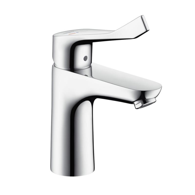 Hansgrohe Baterie lavoar hansgrohe focus 100 31917000, 3/8'', marimea m, monocomanda, cartus ceramic, fara ventil, crom
