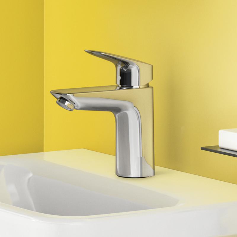 Hansgrohe Baterie lavoar hansgrohe logis 100 71100000, 3/8'', marimea m, ventil, crom