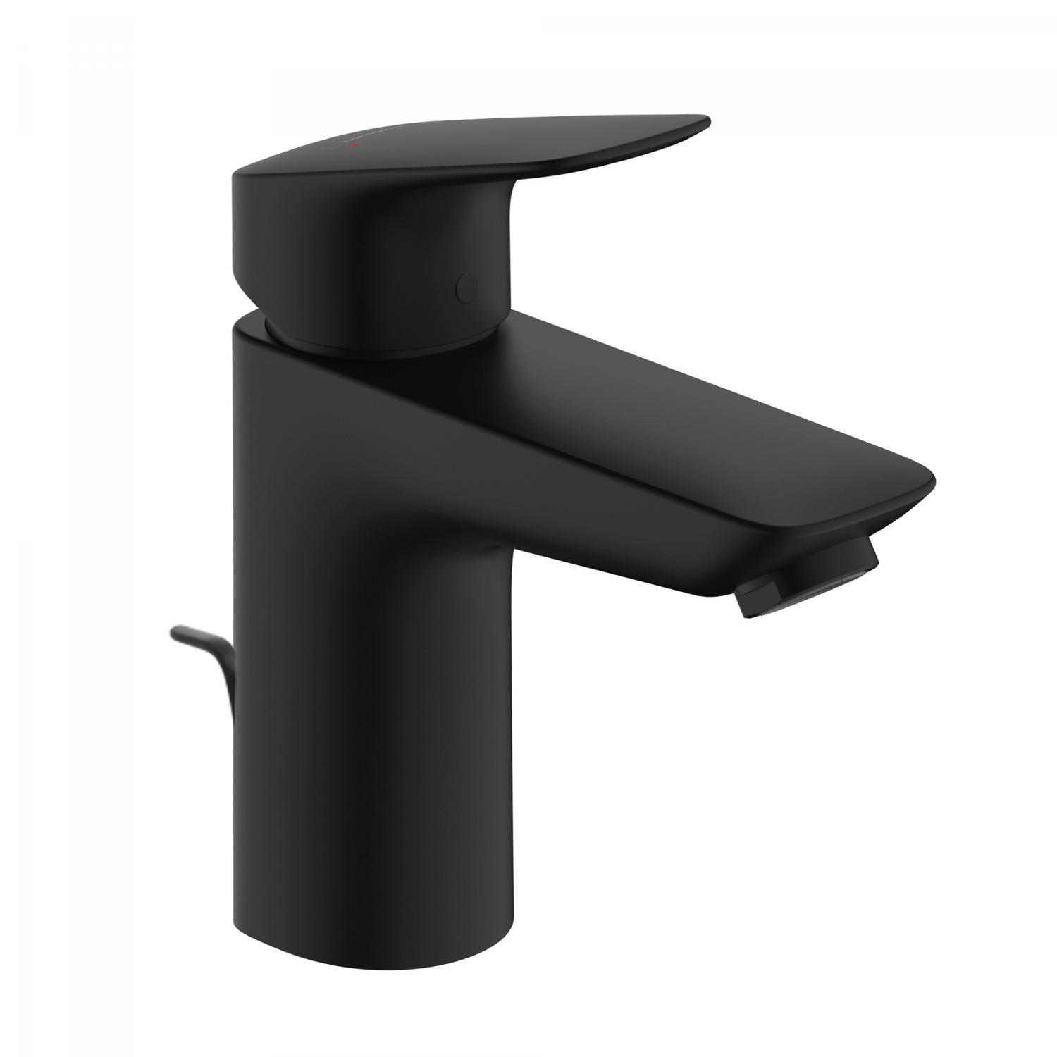 Hansgrohe Baterie lavoar hansgrohe logis, m, 163 mm, ecosmart, ventil, mat, negru, 71100670