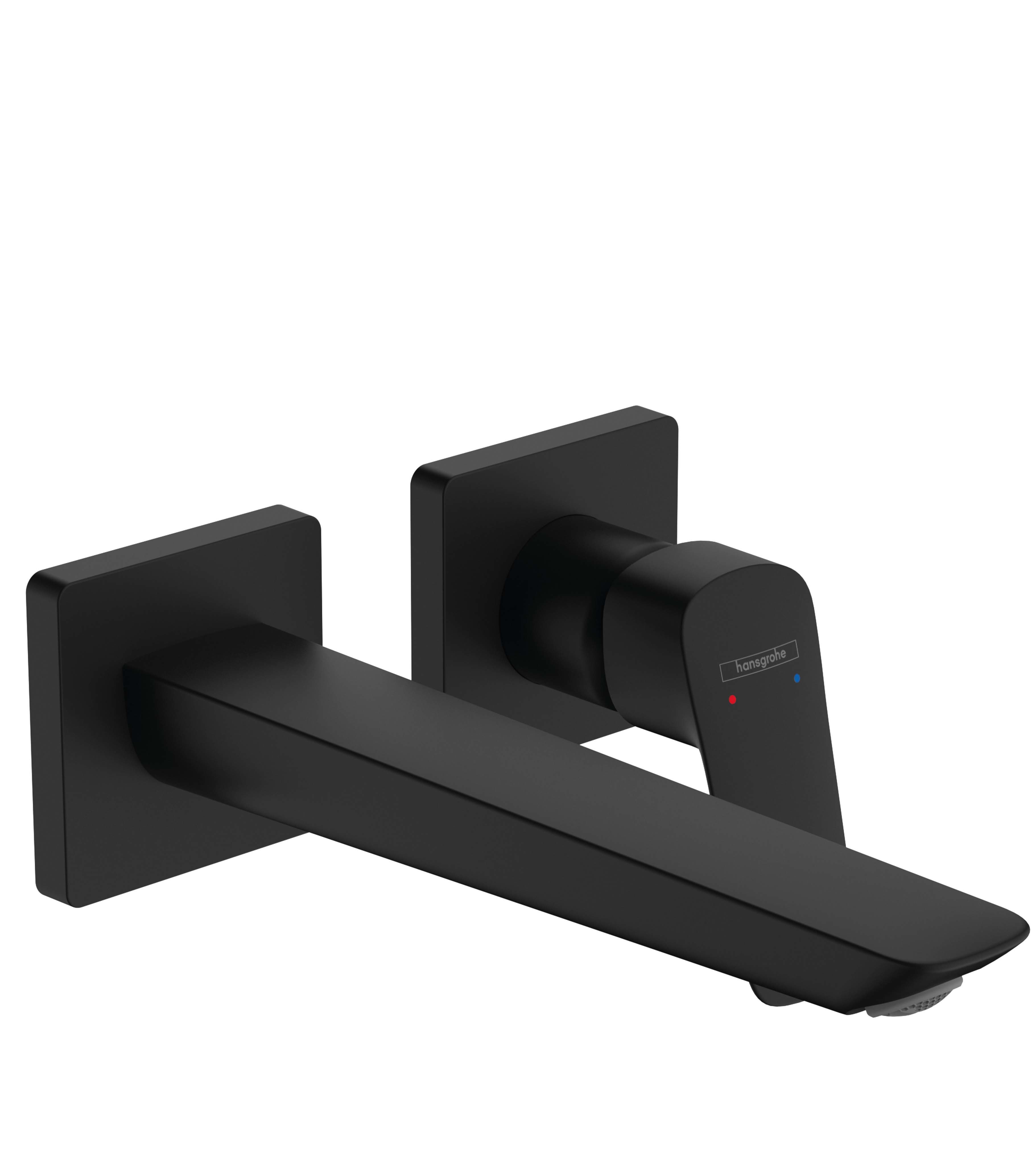 Hansgrohe Baterie lavoar hansgrohe logis, pe perete, l, 222 mm, necesita valva, mat, negru, 71256670