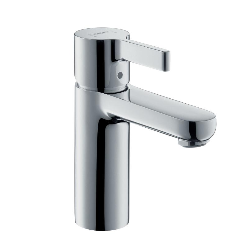 Hansgrohe Baterie lavoar hansgrohe metris 31060000, 3/8'', marimea s, monocomanda, cartus ceramic, evacuare cu tija, crom