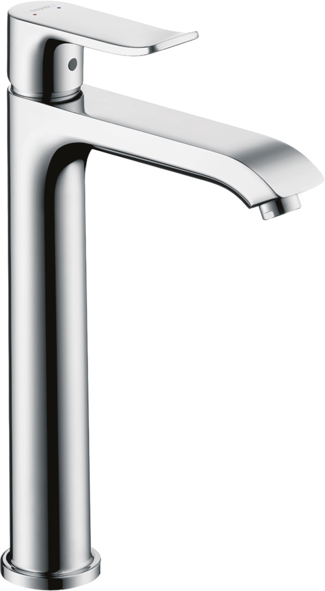 Hansgrohe Baterie lavoar hansgrohe metris 31185000, 3/8'', marimea l, monocomanda, cartus ceramic, fara evacuare, crom