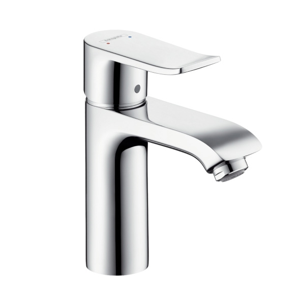 Hansgrohe Baterie lavoar hansgrohe metris 31203000, 3/8'', marimea m, lowflow, cartus ceramic, ventil cu tija, crom