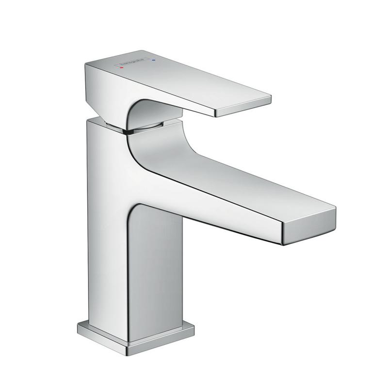 Hansgrohe Baterie lavoar hansgrohe metropol 32500000, 3/8'', marimea m, monocomanda, cartus ceramic, ventil push to open, crom