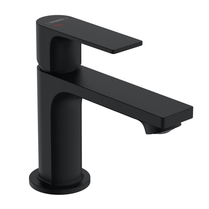 Hansgrohe Baterie lavoar hansgrohe rebris e 72553670, 3/8'', marimea m, pornire pe rece, ventil cu tija, mat, negru