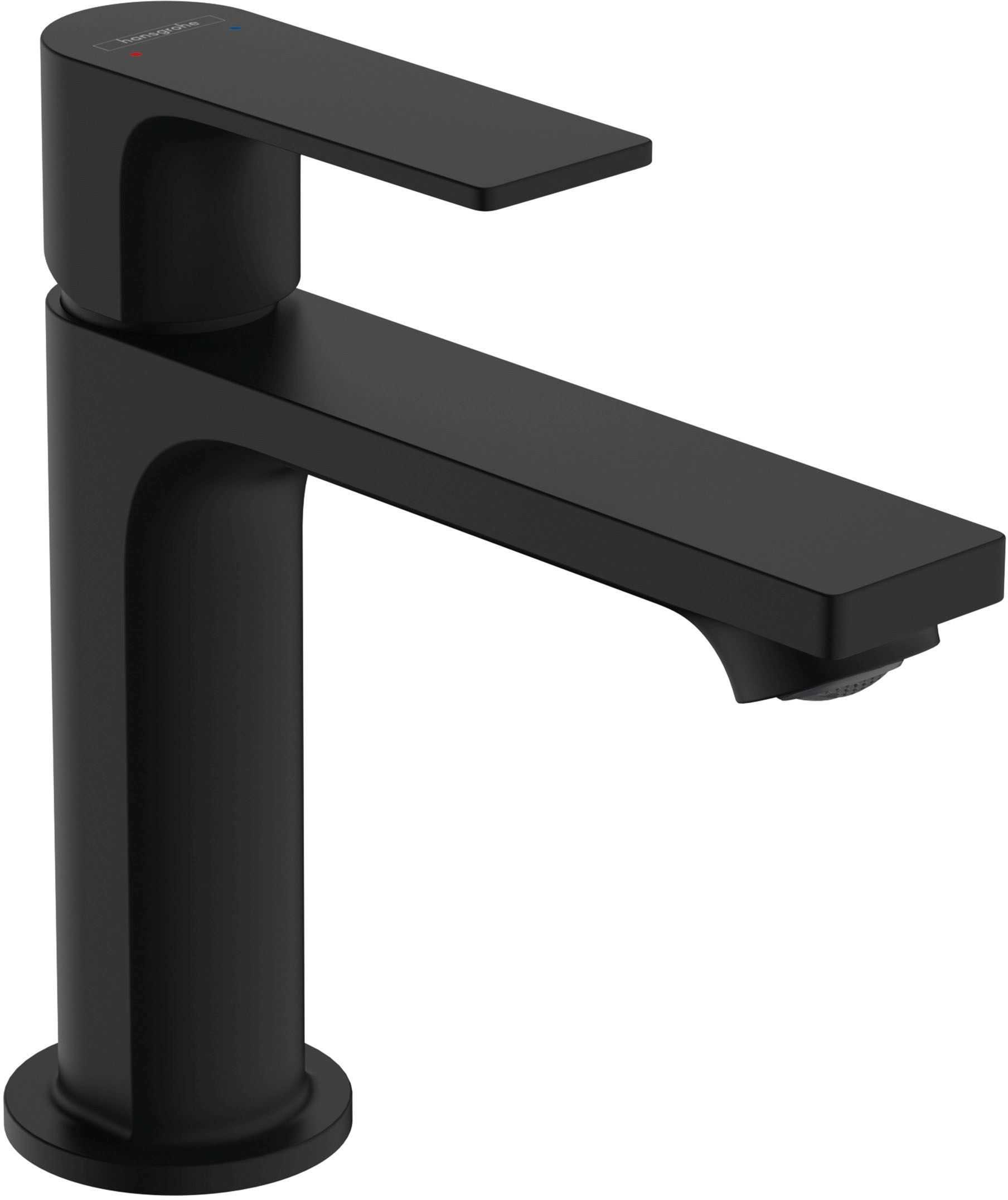 Hansgrohe Baterie lavoar hansgrohe rebris e, m, 168 mm, ventil, mat, negru, 72557670