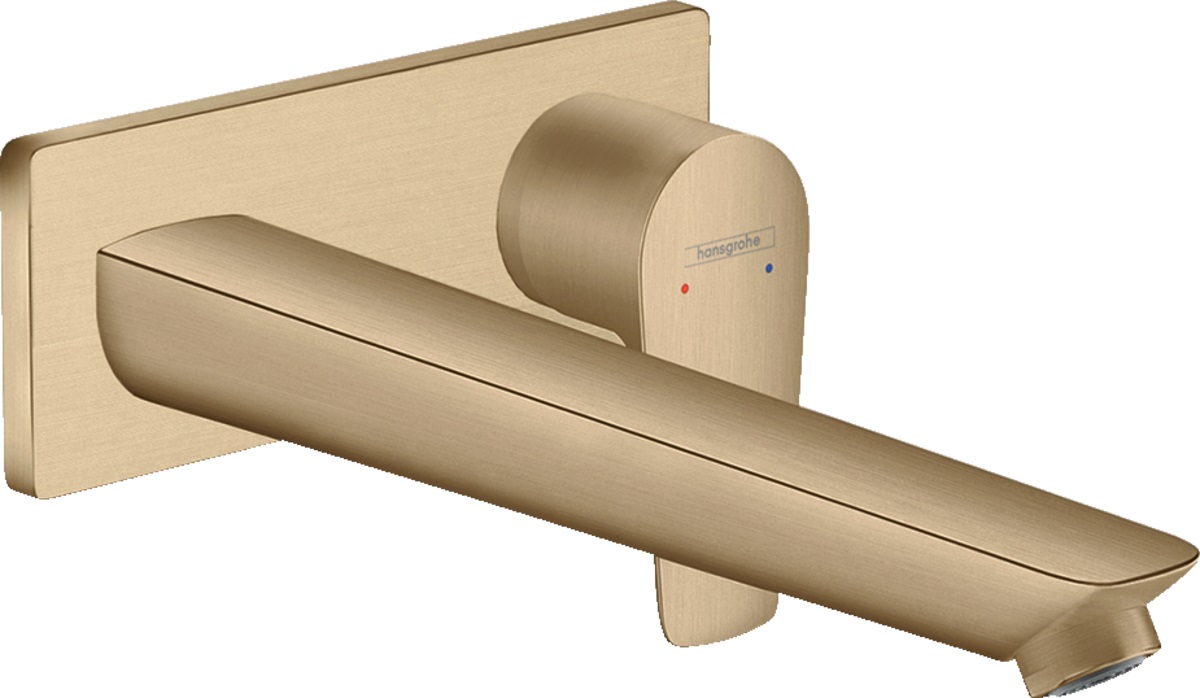 Hansgrohe Baterie lavoar hansgrohe talis e 71734140, montare pe perete, monocomanda, 225 mm, necesita set fixare, mat, bronz