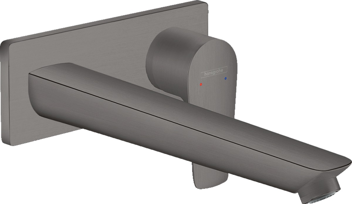 Hansgrohe Baterie lavoar hansgrohe talis e 71734340, montare pe perete, monocomanda, 225 mm, necesita set fixare, mat, antracit