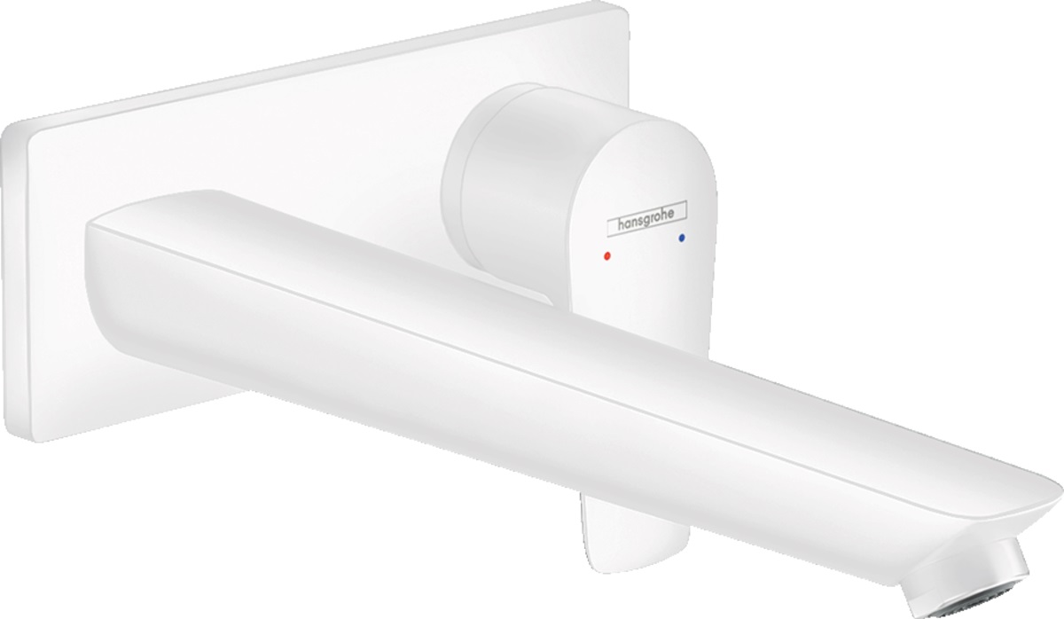 Hansgrohe Baterie lavoar hansgrohe talis e 71734700, montare pe perete, monocomanda, 225 mm, necesita set fixare, mat, alb