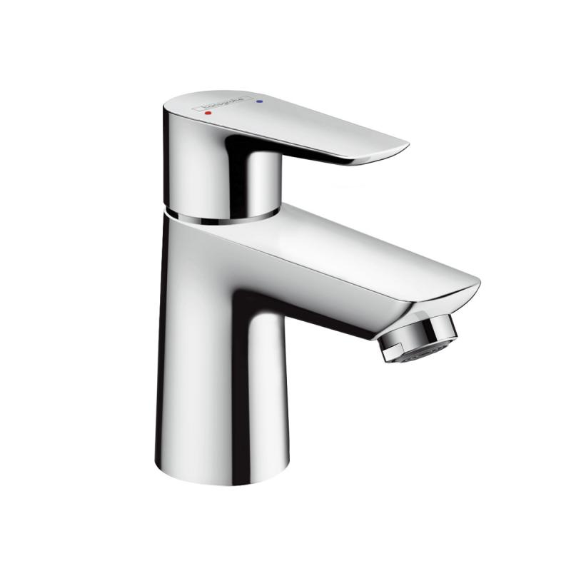 Hansgrohe Baterie lavoar hansgrohe talis e 80 71705000, 3/8'', marimea s, lowflow, cartus ceramic, ventil cu tija, crom