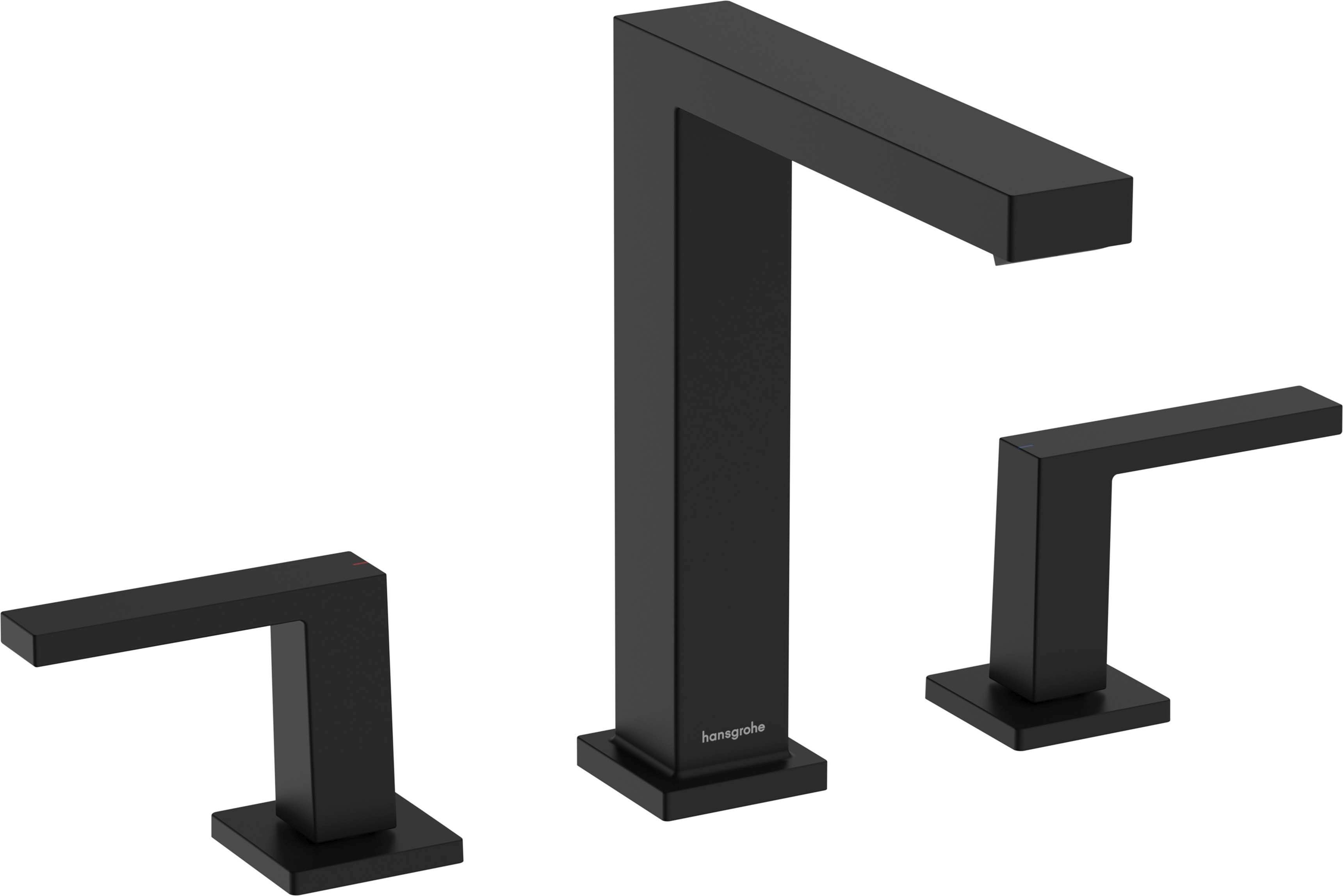 Hansgrohe Baterie lavoar hansgrohe tecturis e, l, 191 mm, ventil, mat, negru, 73030670