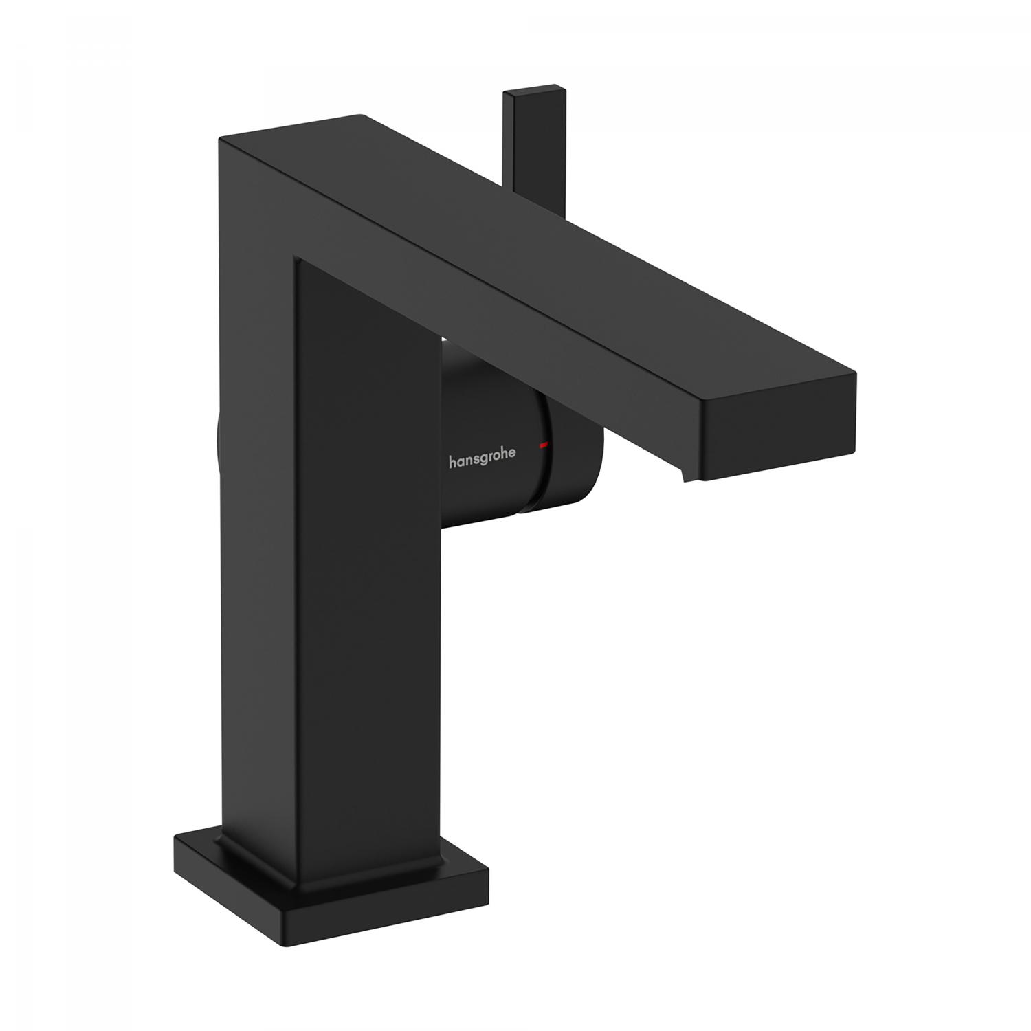 Hansgrohe Baterie lavoar hansgrohe tecturis e, m, 150 mm, pornire rece, ecosmart, ventil, mat, negru, 73023670