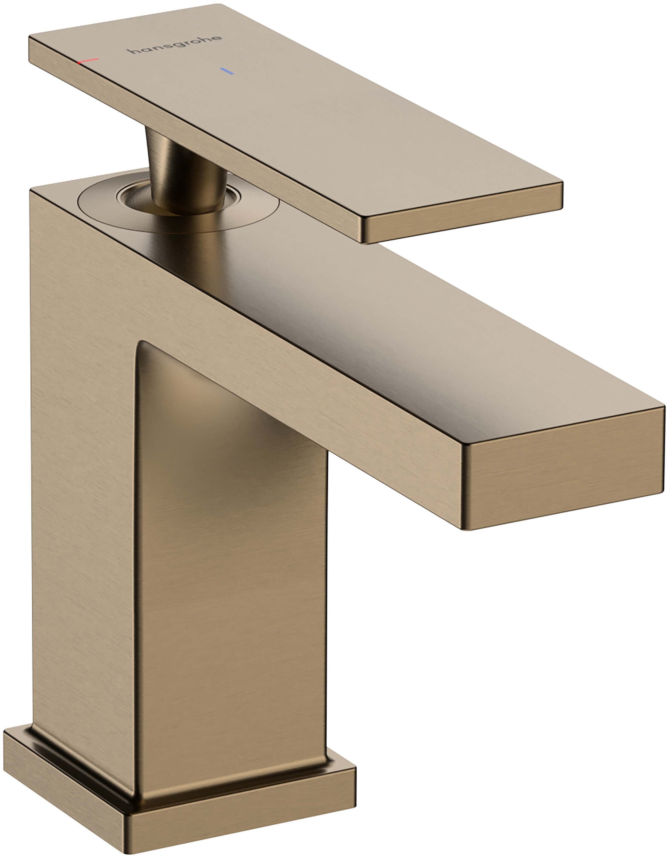 Hansgrohe Baterie lavoar hansgrohe tecturis e, s, 135 mm, pornire rece, ventil, mat, bronz, 73004140