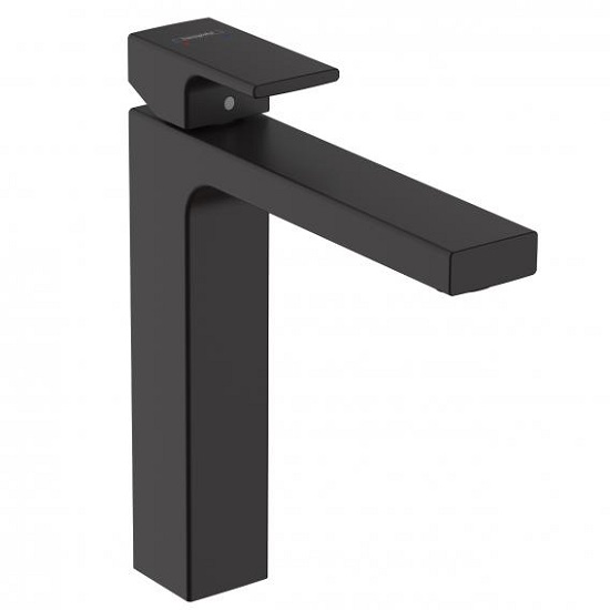 Hansgrohe Baterie lavoar hansgrohe vernis shape, 3/8'', l, 250 mm, ventil, mat, negru, 71562670