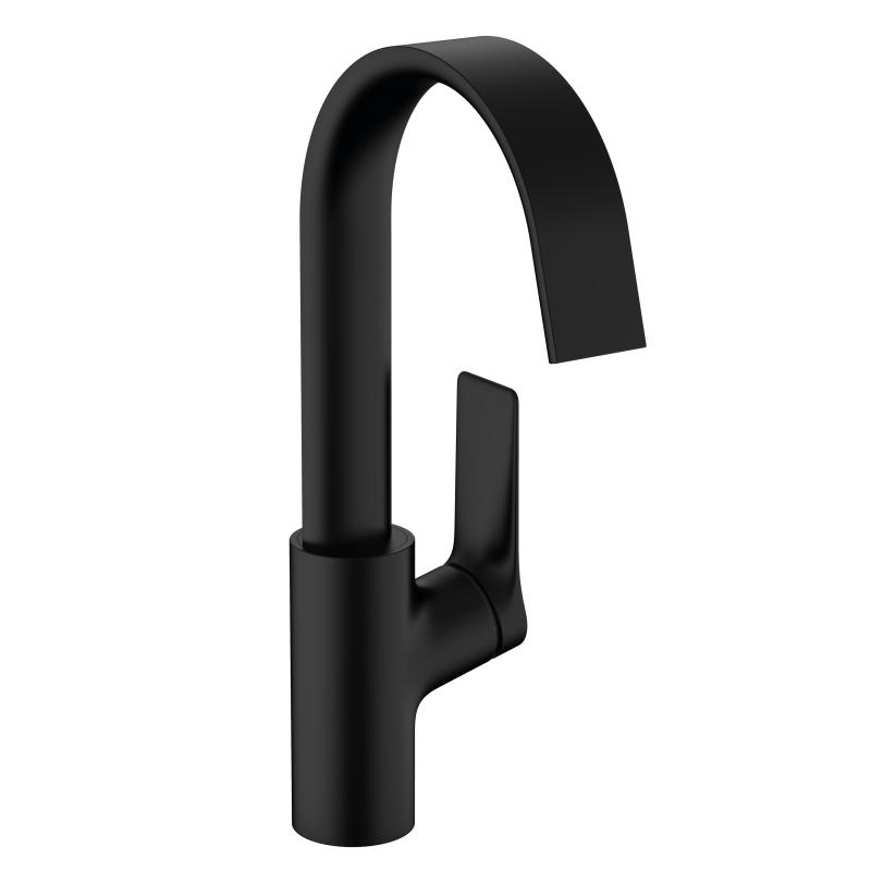 Hansgrohe Baterie lavoar hansgrohe vivenis 210 75032670, 7/8'', marimea l, monocomanda, pivotanta, fara ventil, mat, negru
