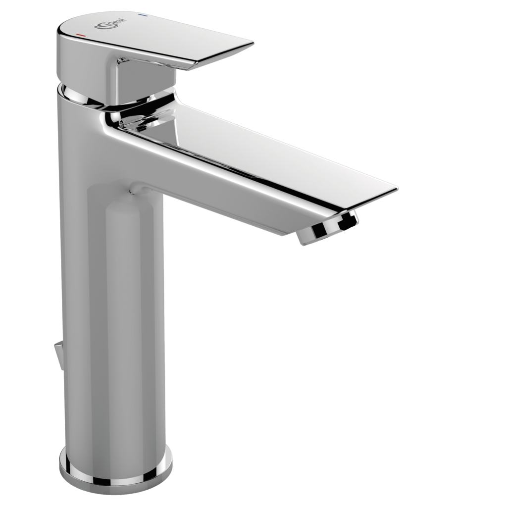 Ideal Standard Baterie lavoar ideal standard tesi a6563, 3/8'', marimea l, monocomanda, cartus ceramic, pop-up metalic, crom