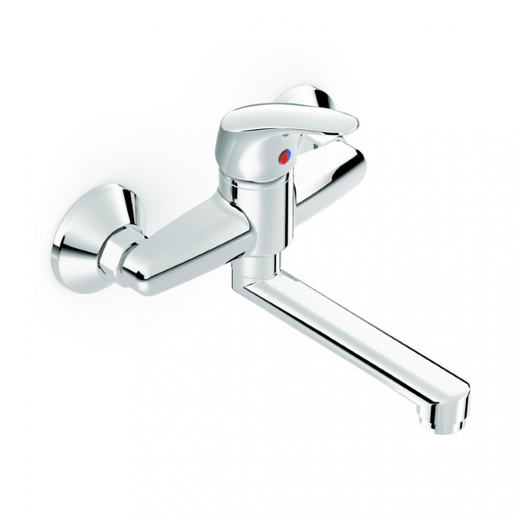 Jika Baterie lavoar jika, 1/2'', pe perete, 150 mm, crom, h3111n70042201