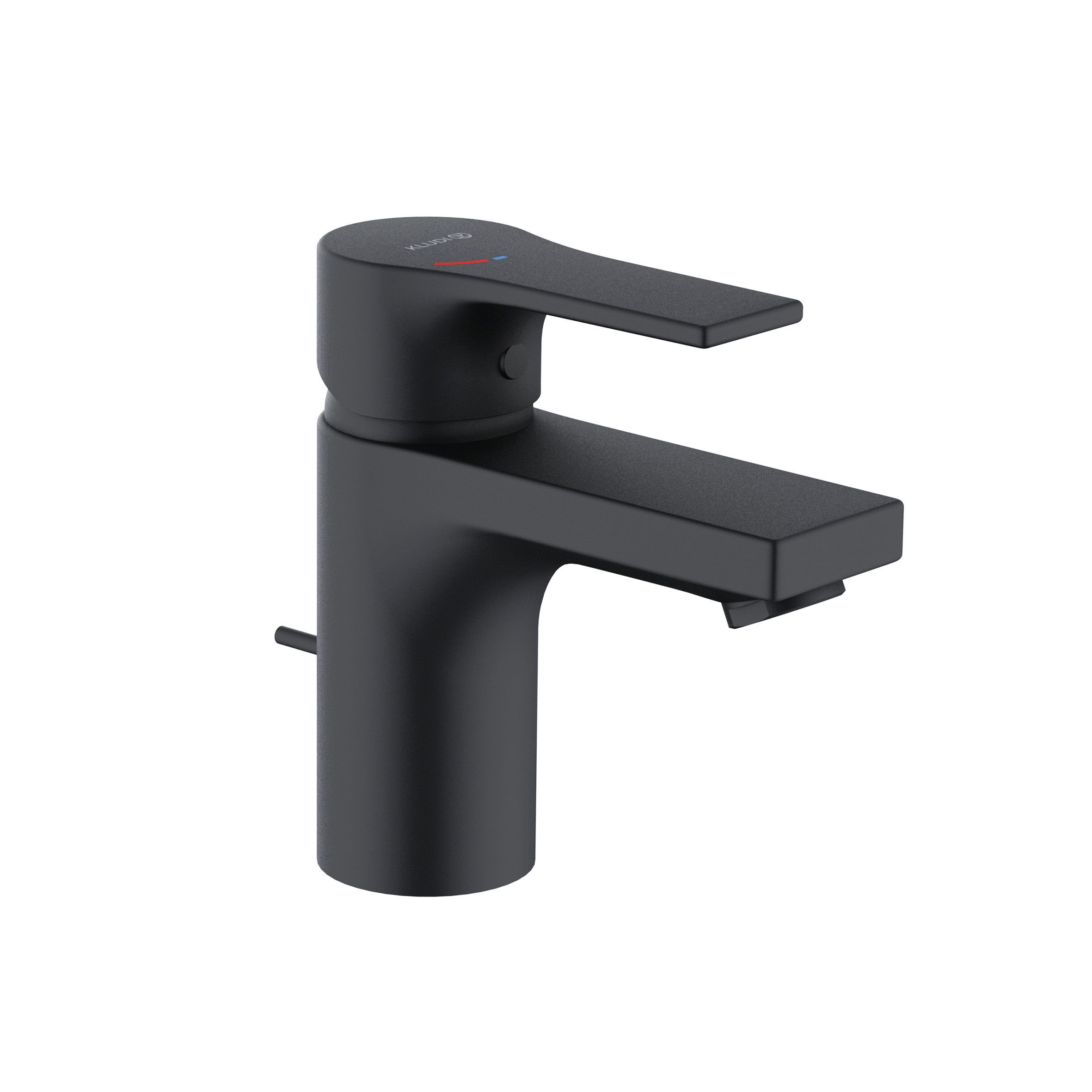 Kludi Baterie lavoar kludi pure and style, s, 135 mm, pornire rece, ventil, mat, negru, 482633965