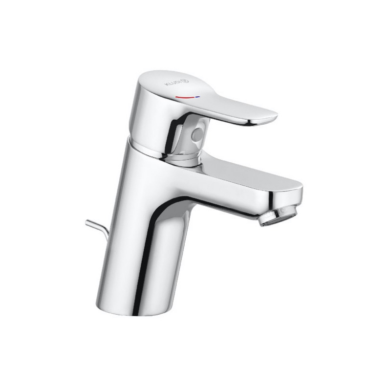 Kludi Baterie lavoar kludi pure&easy 372890565, 3/8'', marimea s, monocomanda, pornire pe rece, ventil cu tija, crom