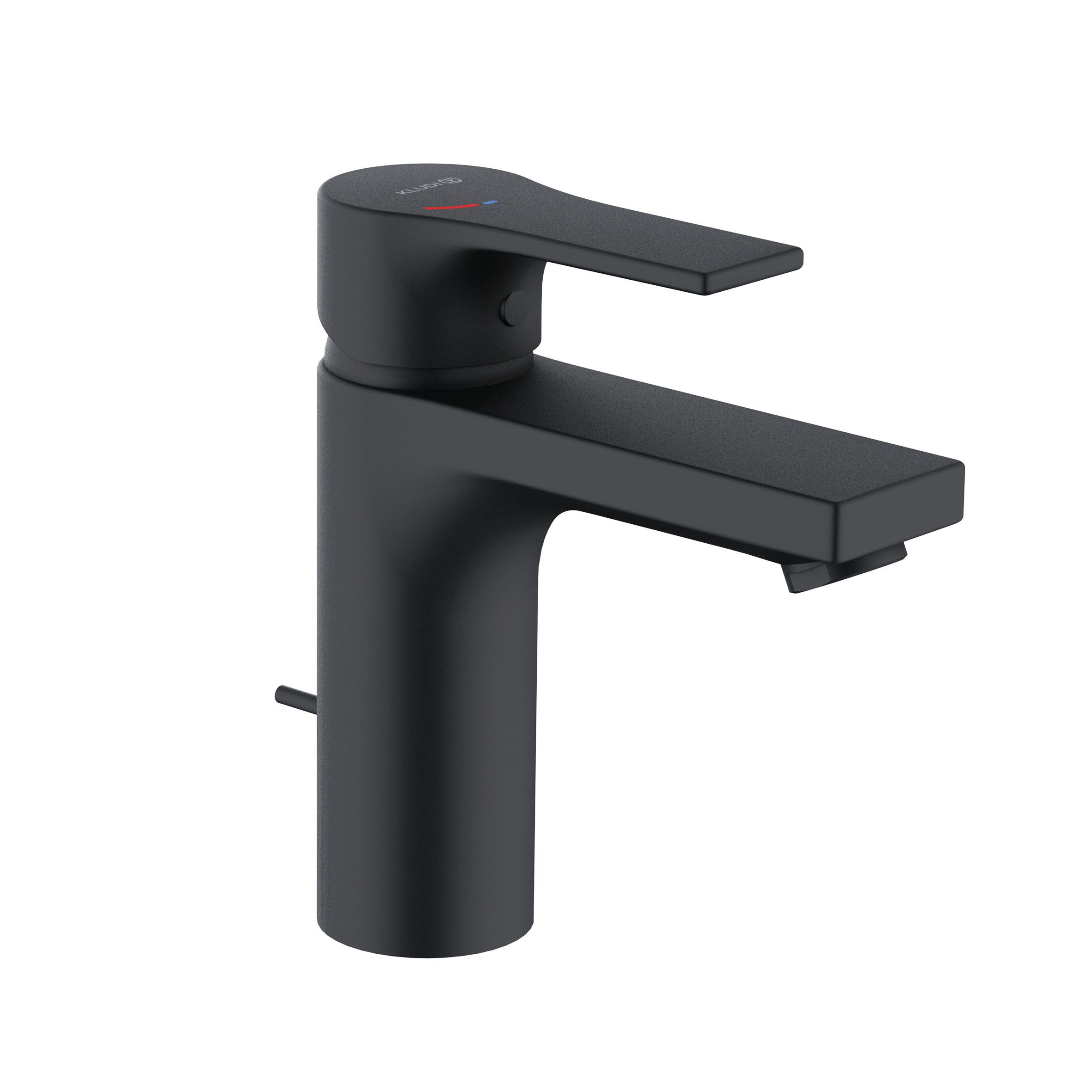 Kludi Baterie lavoar kludi zenta sl, m, 155 mm, pornire rece, ventil, mat, negru, 482933965