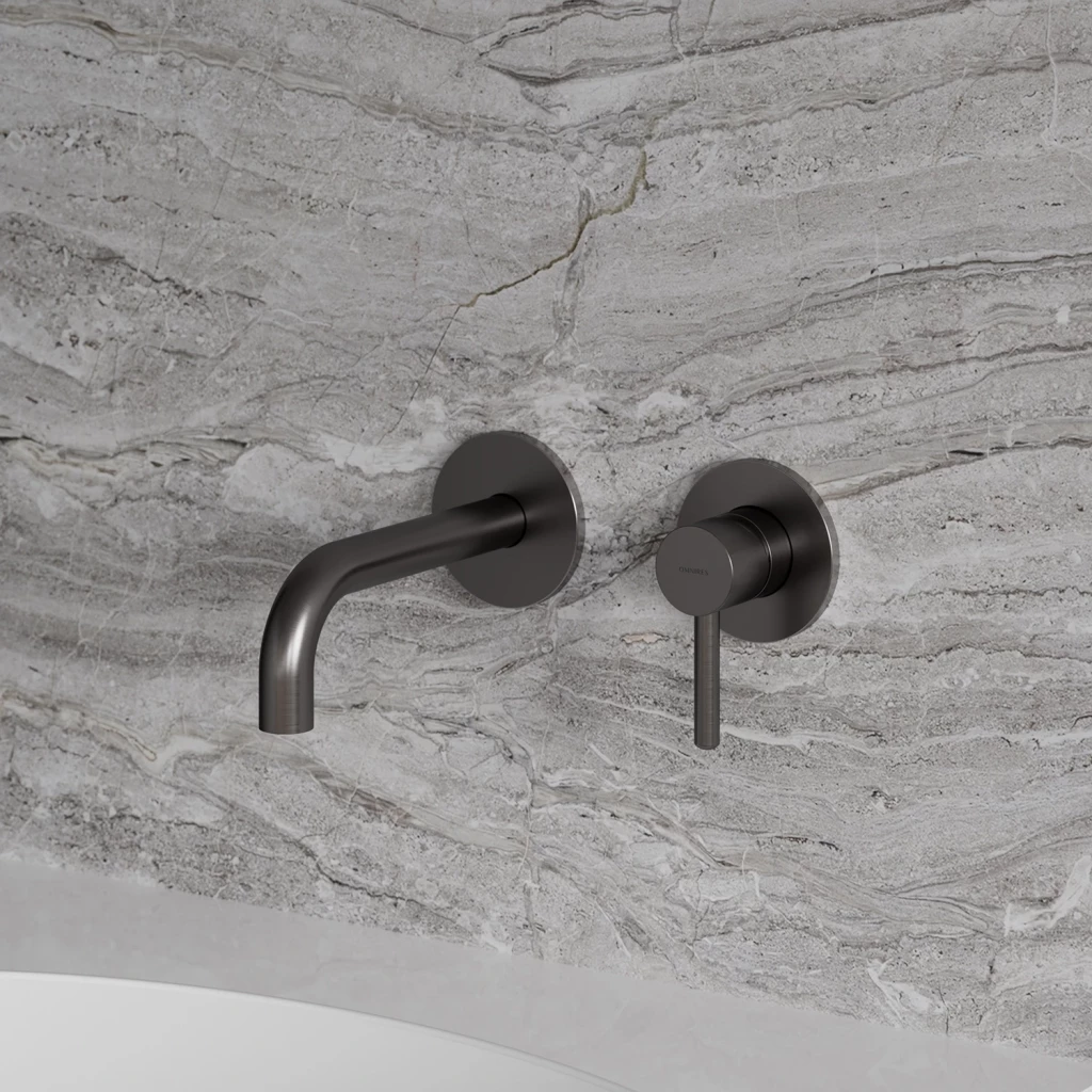 Omnires Baterie lavoar omnires y, pe perete, 160-185 mm, include valva, mat, grafit, y1215hgr