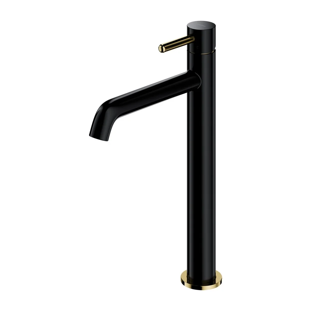 Omnires Baterie lavoar omnires y, xl, 307 mm, mat, negru/auriu, y1212blgl