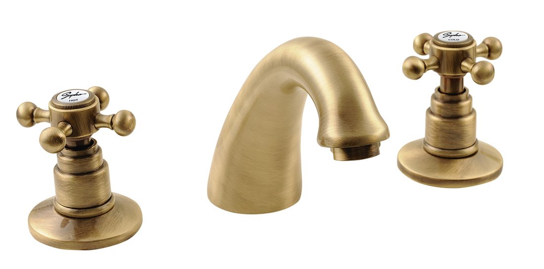 Sapho Baterie lavoar retro sapho reitano, s, 120 mm, ventil, mat, bronz, 3026