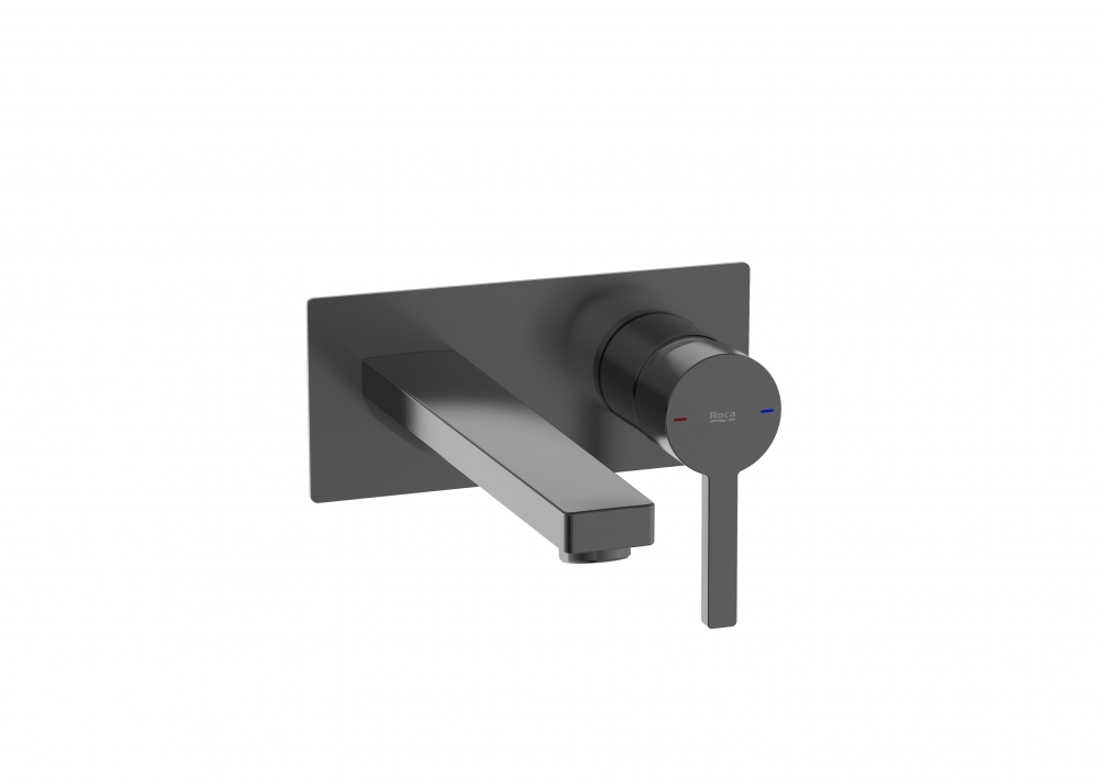 Roca Baterie lavoar roca naia, pe perete, 200 mm, necesita valva, mat, negru titan, a5a3596nm0