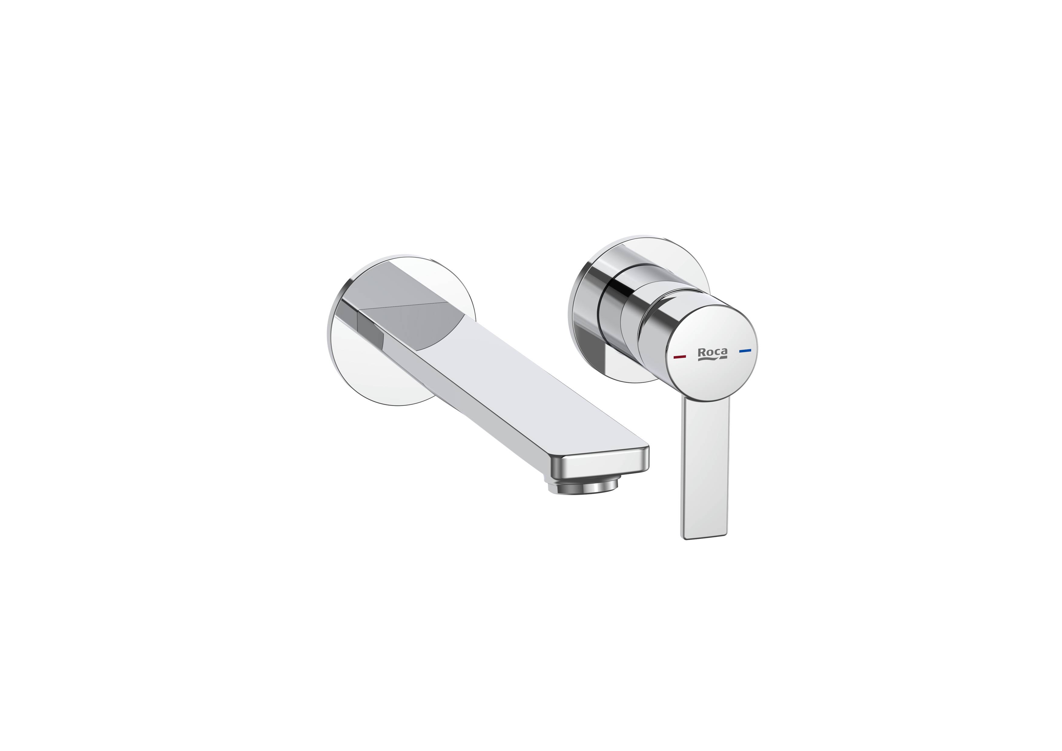 Baterie lavoar Roca A5A355FC00, 5 l/min, 0.5 bar, 35 mm, 60 mm, 201 mm, 2 orificii instalare, monocomanda, Crom