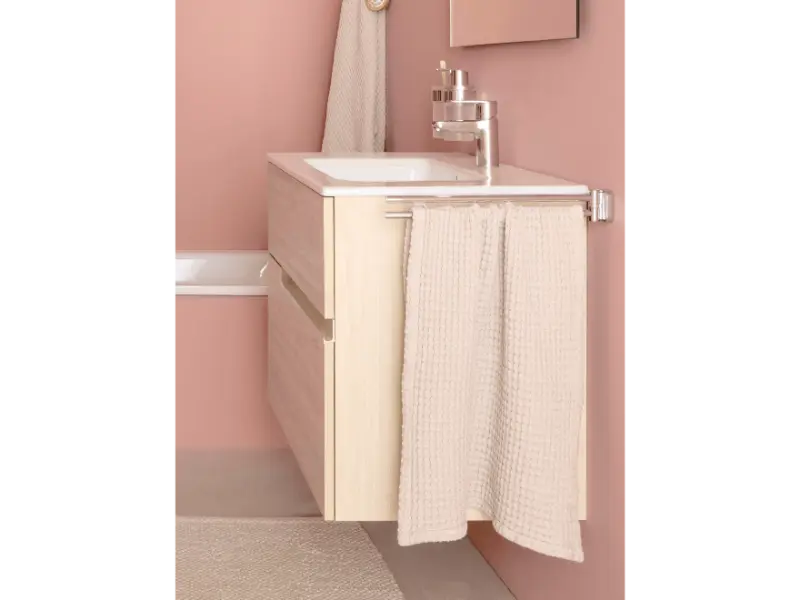 Baterie lavoar Roca A5A334FC00, 28 mm, 5 l/min, 0.5 bar, 35 mm, 159 mm, 142 mm, 385 mm, 1 orificii instalare, Crom