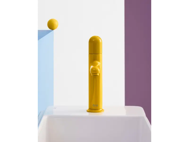 Baterie lavoar Roca A5A3Y3FP10, 28 mm, 5 l/min, 0.5 bar, 35 mm, 192 mm, 115 mm, 380 mm, 1 orificii instalare, Galben