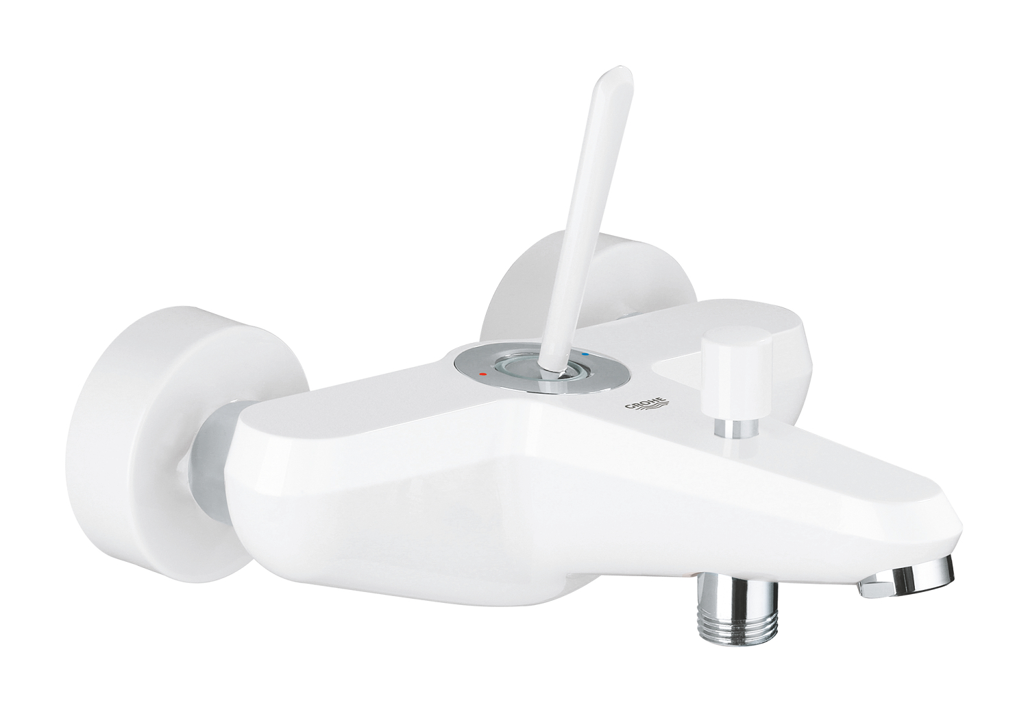 Grohe Baterie cada grohe eurodisc joy 23431ls0, 1/2'', aparenta, monocomanda, diverter, aerator, limitator, alb