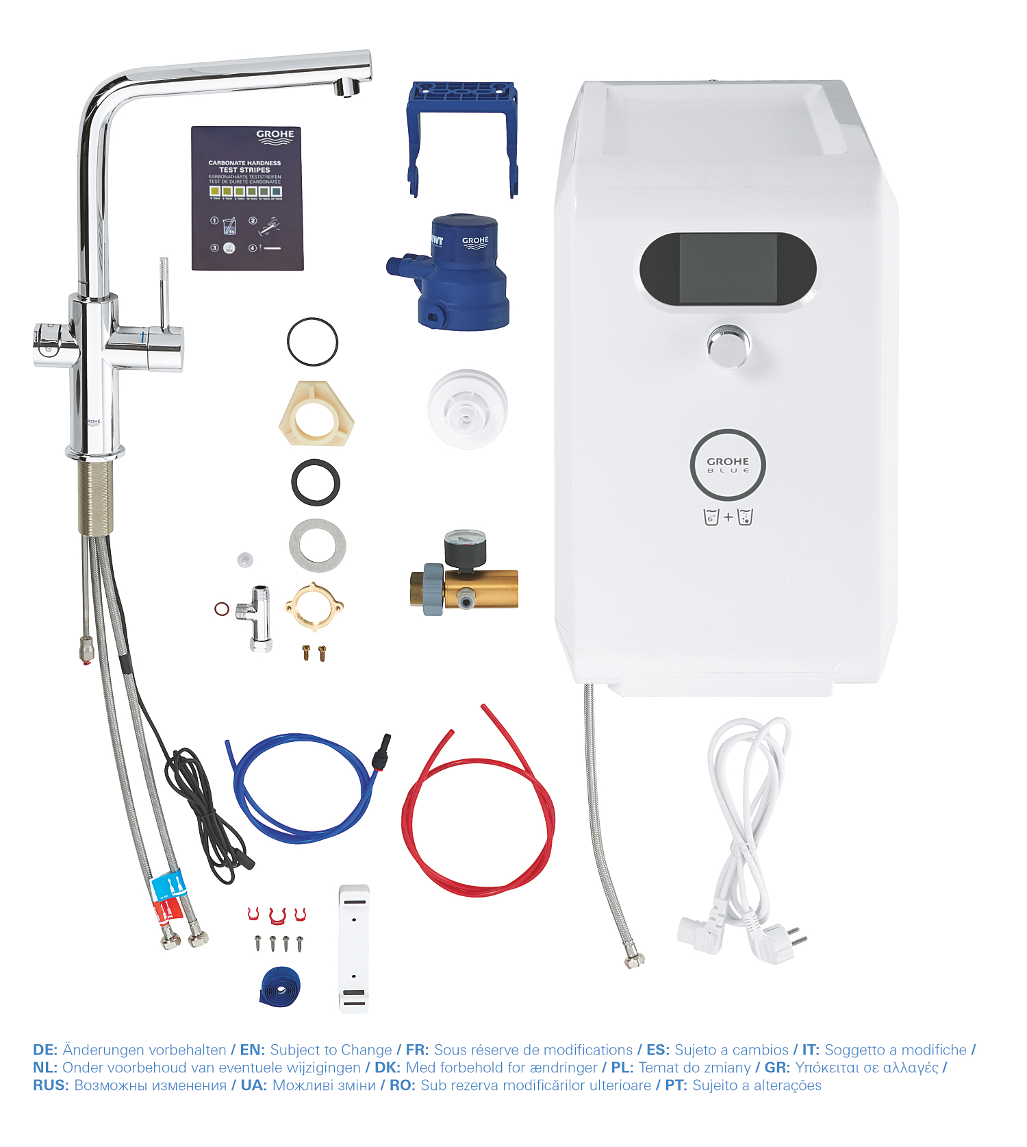 Baterie cu filtrare, Baterie apa minerala Grohe 31347003, bucatarie Bl