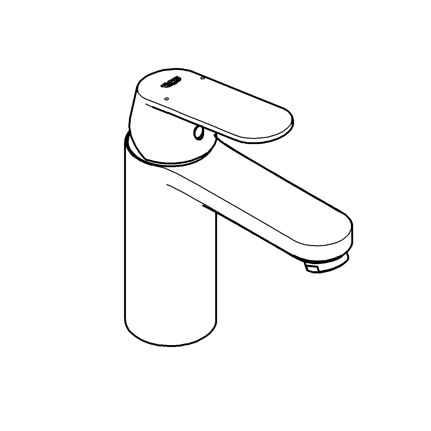 Baterie lavoar Grohe 23926000, Eurosmart Cosmopolitan, tip comanda mon
