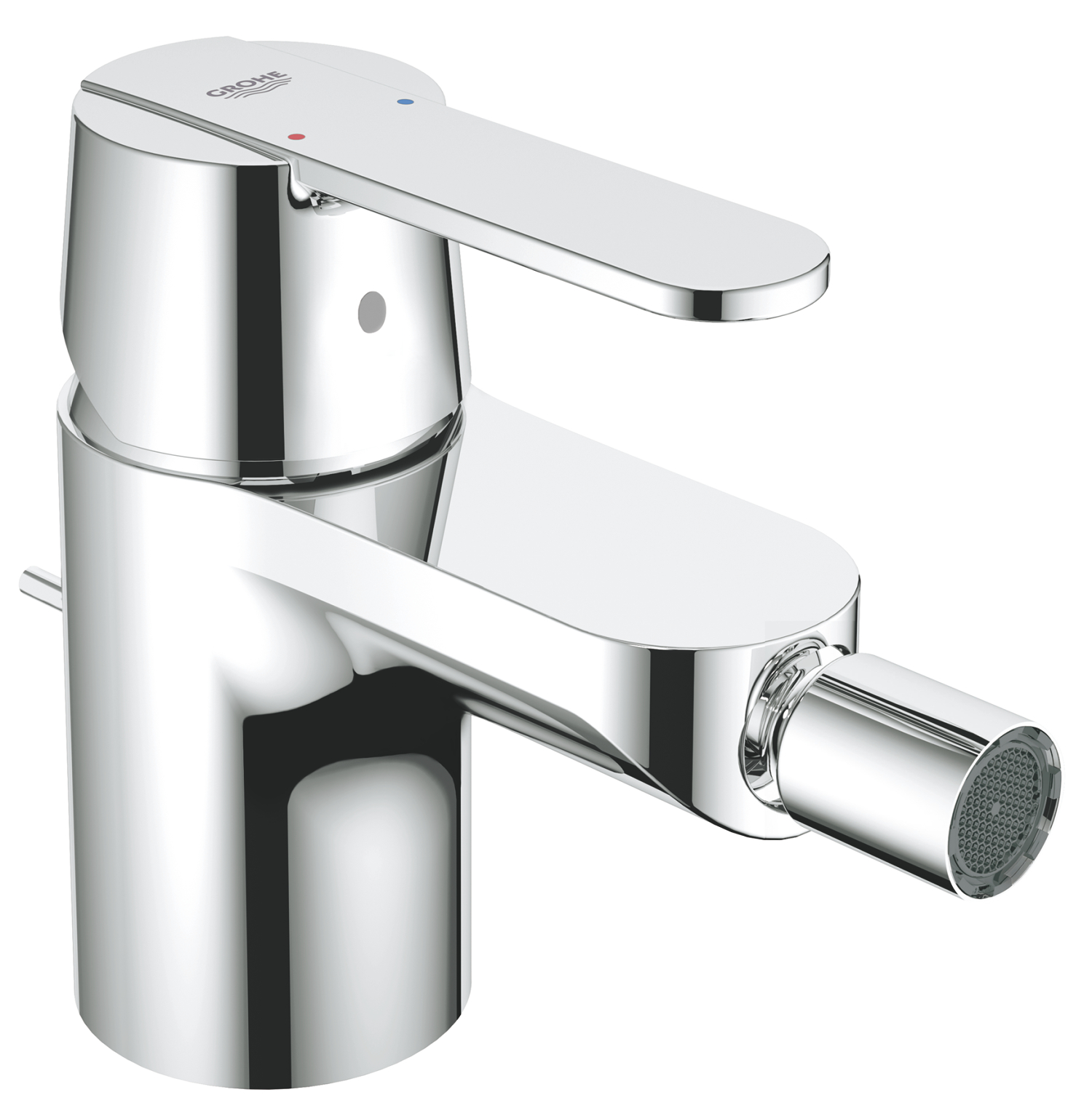 Grohe Baterie bideu grohe get, 3/8'', s, 123 mm, set evacuare cu tija, crom, 32885000