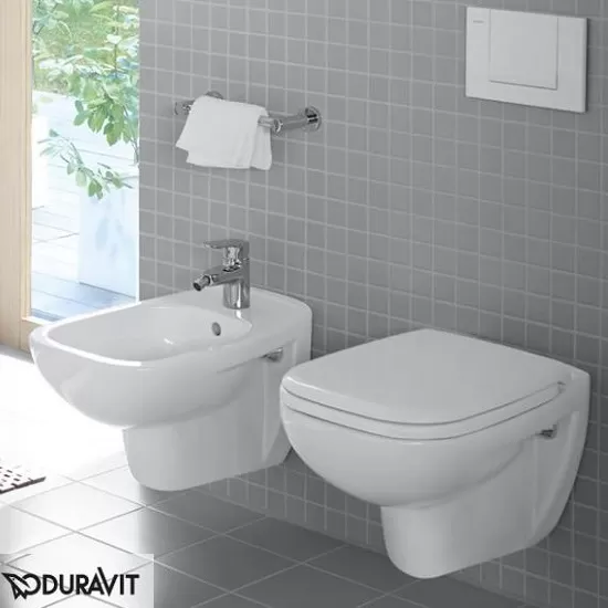 Bideu Duravit 22371500002, D-Code, montaj suspendat, preaplin, zona mo