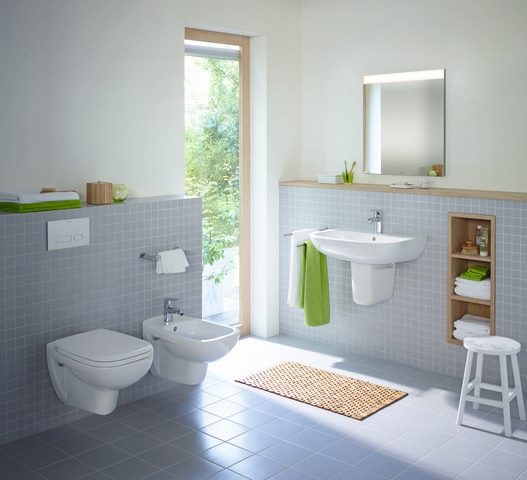 Bideu Duravit 22571500002, D-Code, montaj suspendat, preaplin, zona mo