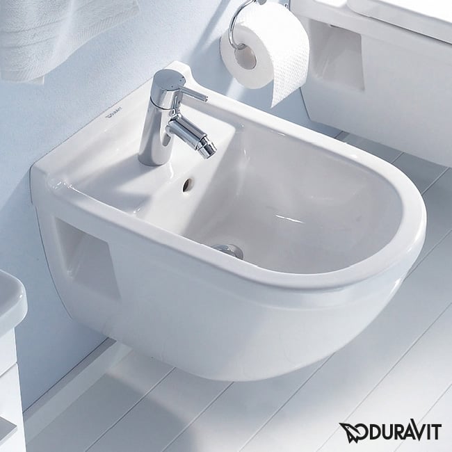 Bideu Duravit 2230150000, Starck 3, montaj suspendat, preaplin, zona m