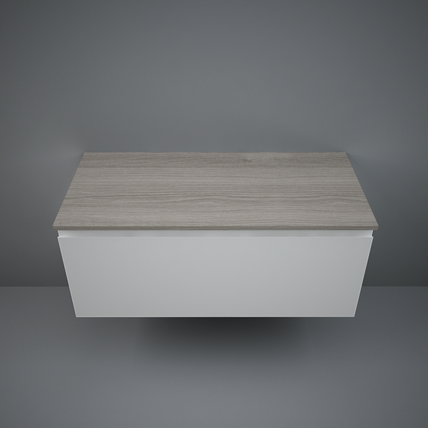 Rak Ceramics  Blat lavoar rak ceramics, 101 x 46 cm, mdf, mat, maro gri, plasl10146egy
