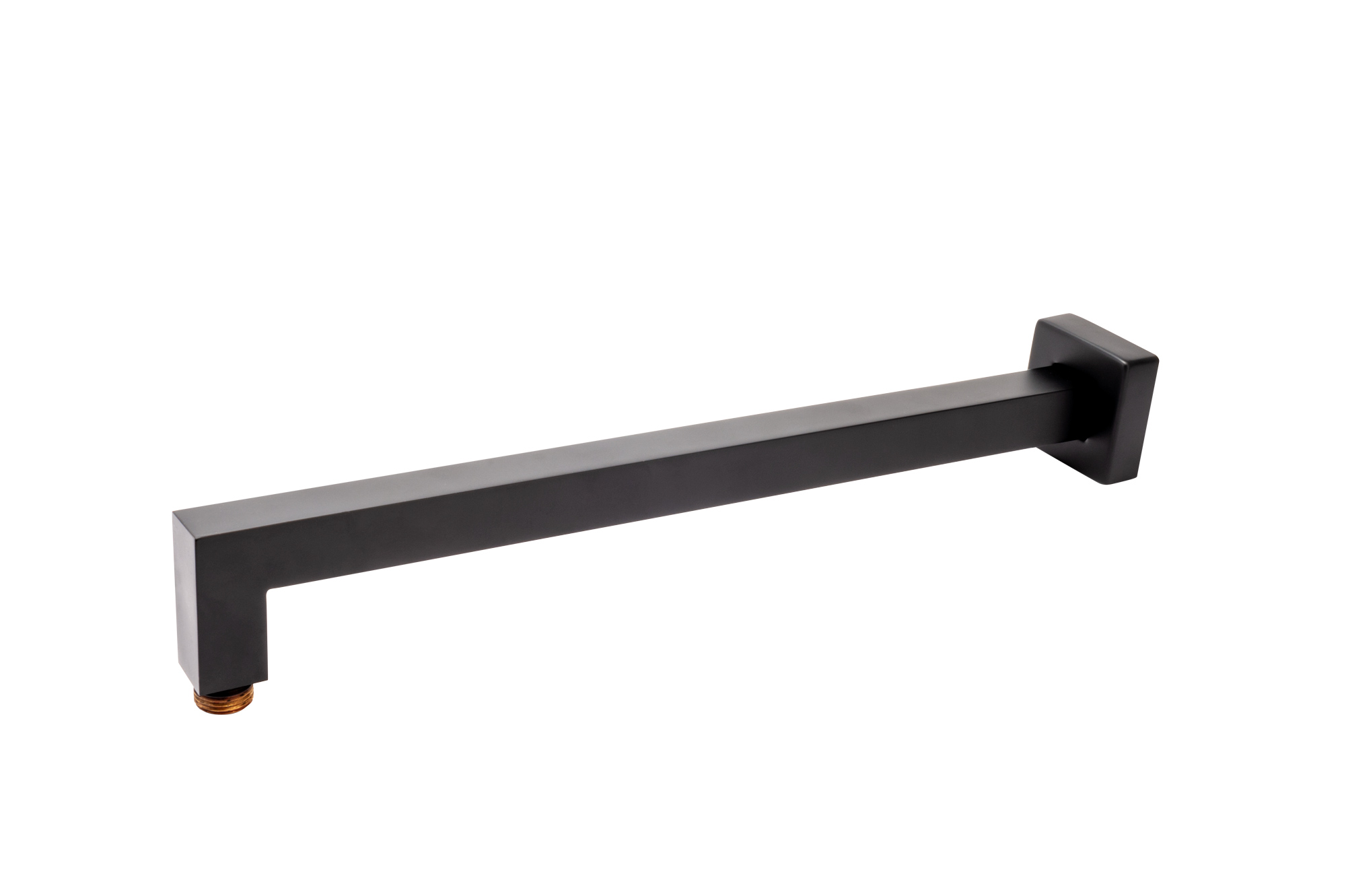 FDesign Brat de dus fdesign inula fd8-401-22, 1/2'' x 1/2'', universal, montare pe perete, 400 mm, mat, negru