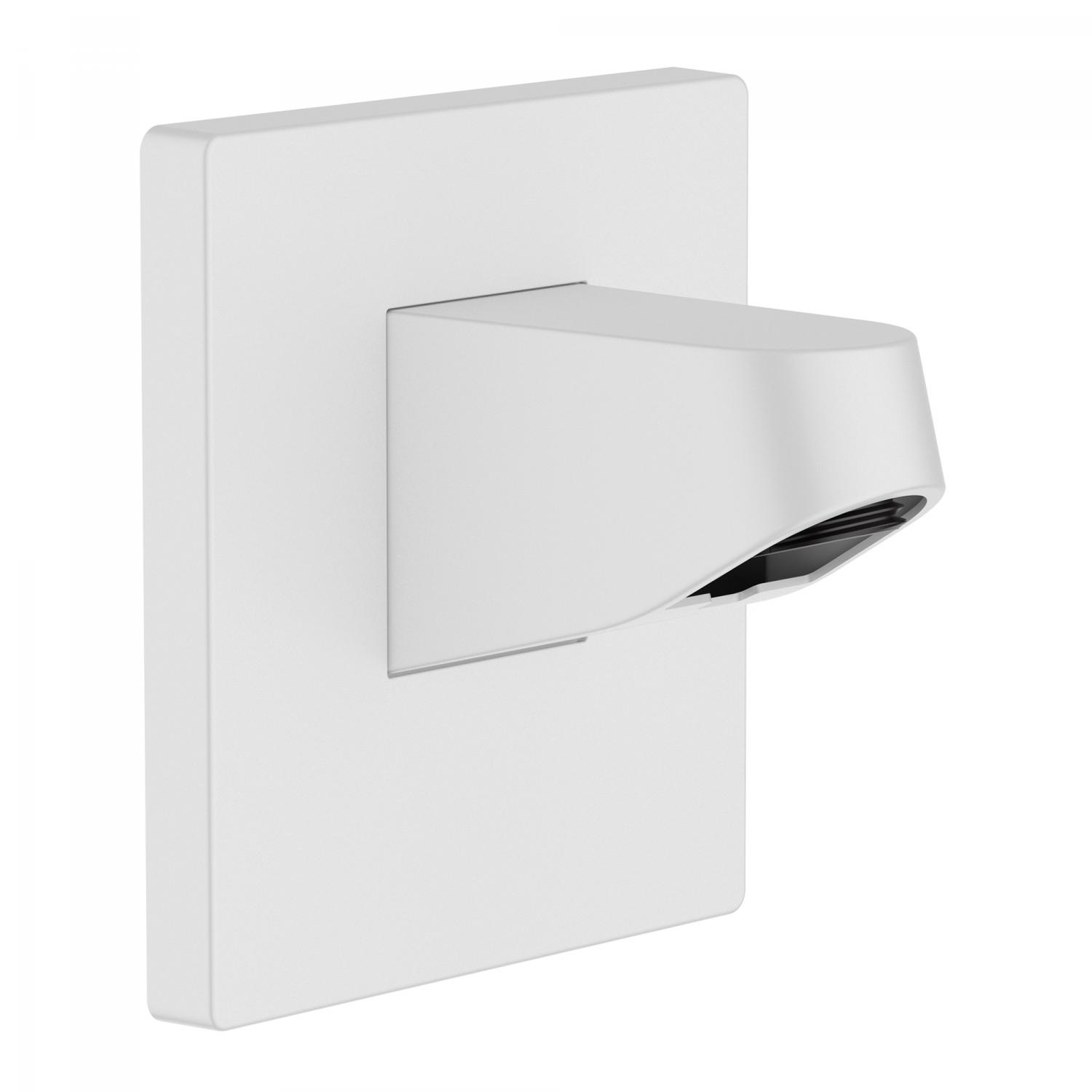Hansgrohe Brat dus fix hansgrohe pulsify, 1/2'', 80 mm, pe perete, alb, mat, 24139700