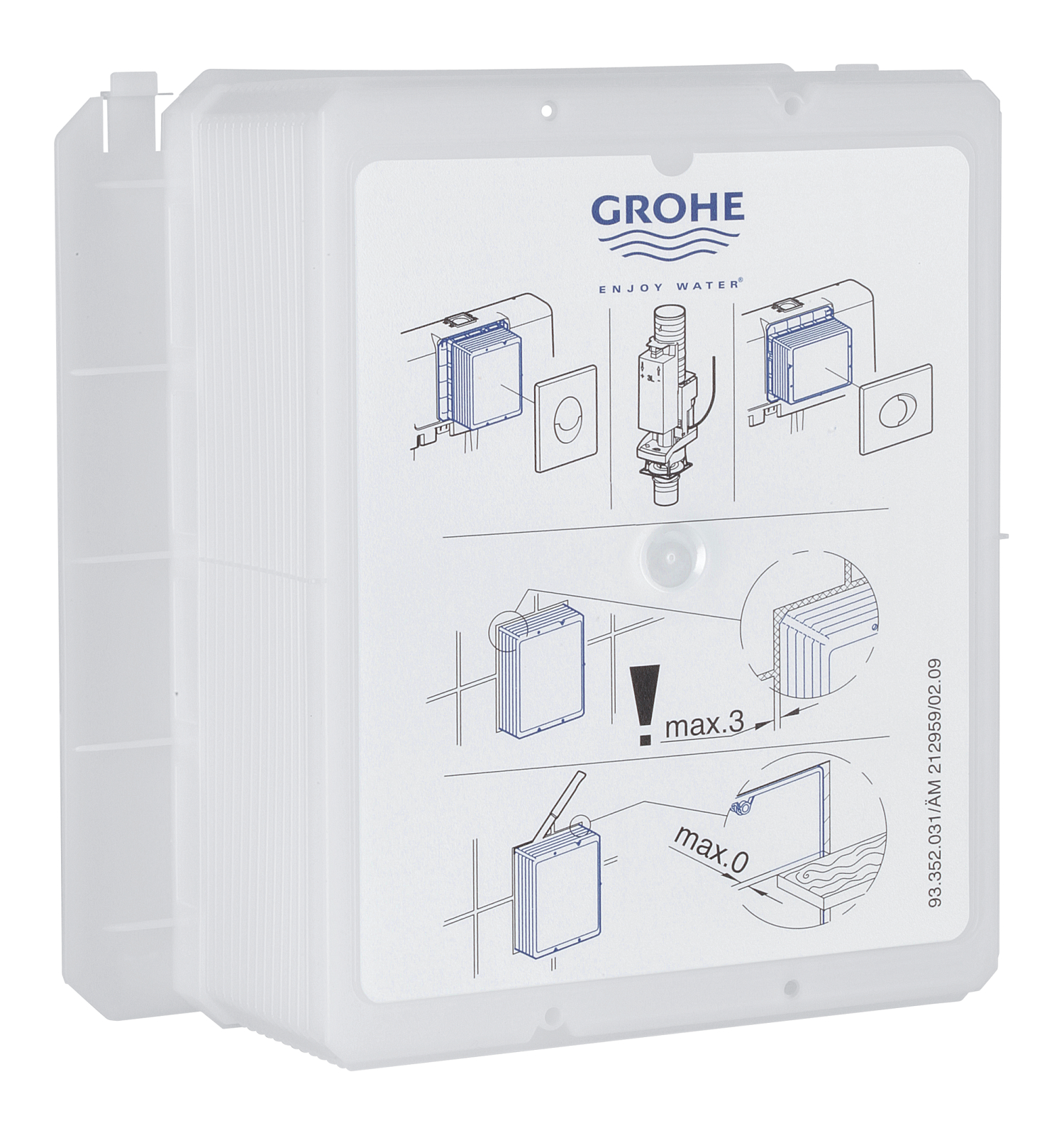 Grohe Burduf vizitare grohe 66791000, compatibil rapid slx, pentru placi actionare marime normala, abs