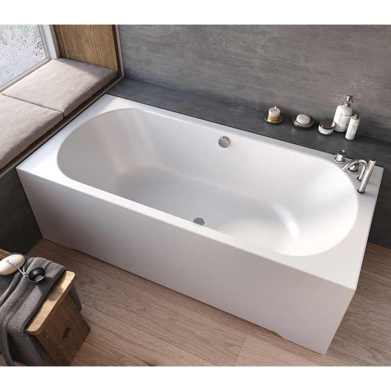 Kolpasan Cada baie kolpasan betty, incastrata, 200 x 90 cm, antislip, acril, alb, 565400