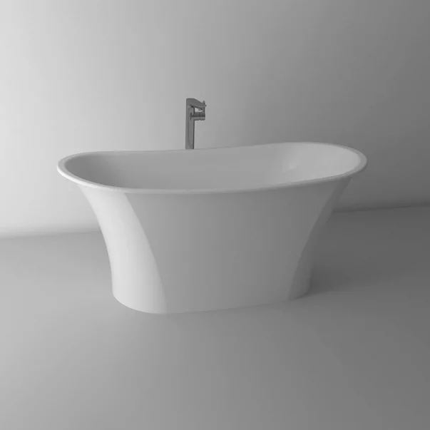 Marmite Cada baie marmite light, freestanding, 158 x 74 cm, compozit, alb, 624822161003