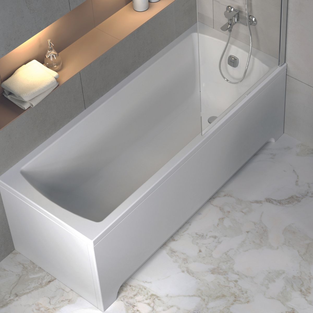 Ravak  Cada baie ravak classic ii, incastrata, 170 x 70 cm, acril, alb, cc51000000