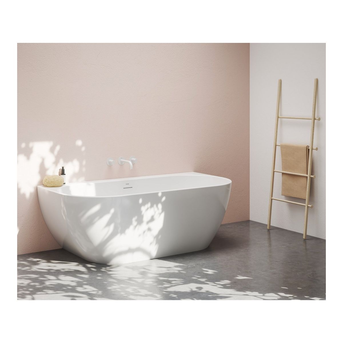 Ravak  Cada baie ravak freedom w, freestanding, la perete, 188 x 80 cm, acril, alb, xc00100024