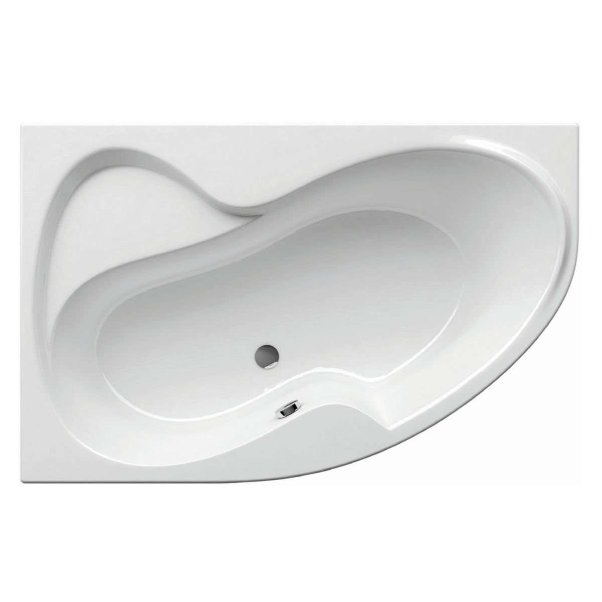 Ravak  Cada baie ravak rosa ii, de colt, 150 x 105 cm, acril, necesita masca, alb, ck21000000
