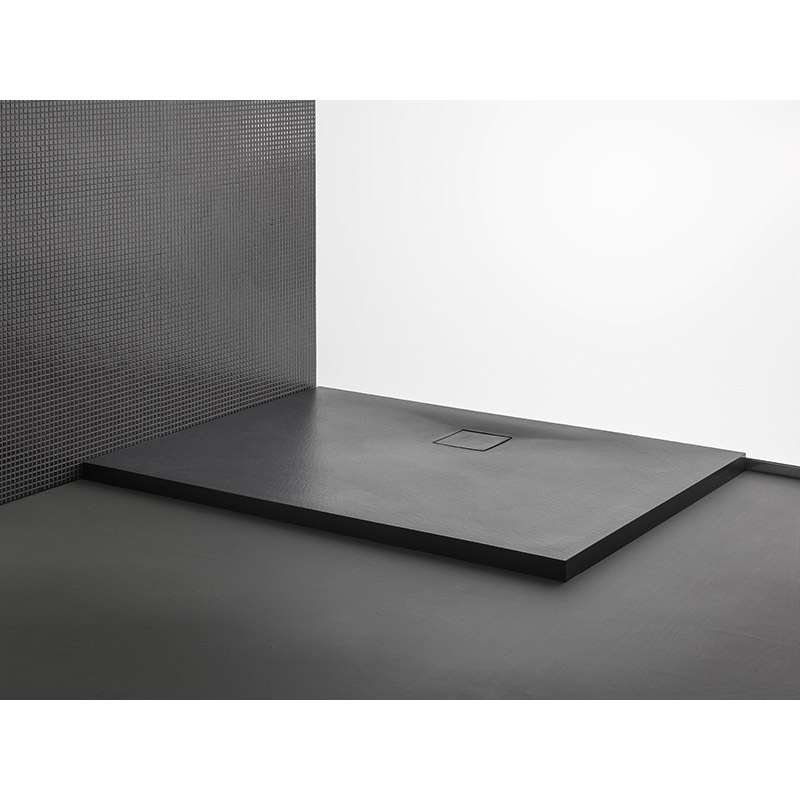 Kolpasan Cada dus kolpasan moonwalk, pe podea/incastrata, 100 x 80 cm, mat, antracit, 597000