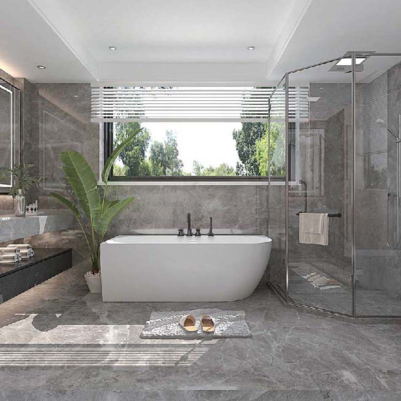 Florida Cada freestanding florida beatrice, la perete, 165 x 80 x 59 cm, acril, evacuare, alb, ws322at-l-165